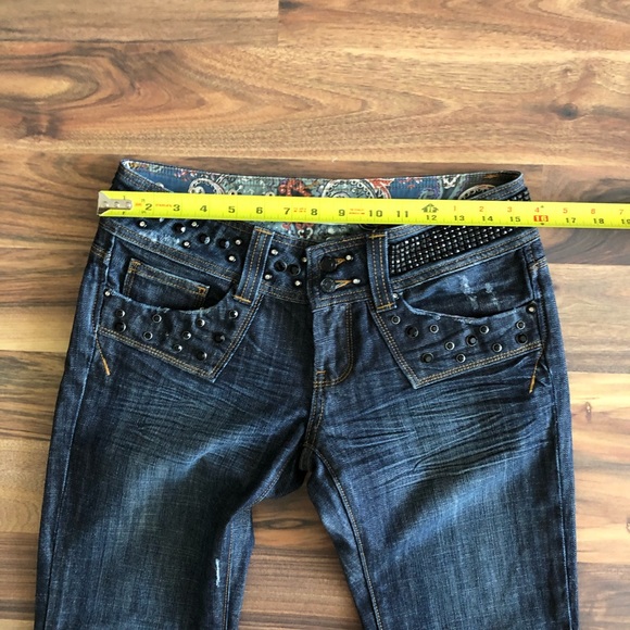 Vigoss Gold boot cut beaded jeans - Picture 7 of 9